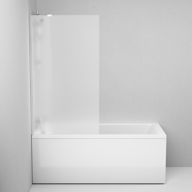 Шторка на ванну AM.PM Gem W90BS-080-140CM стекло матовое