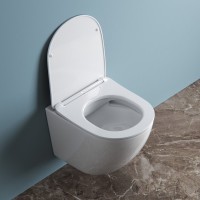 Комплект Унитаз подвесной BelBagno Uno + Инсталляция VitrA V-Fix Core 732-5800-01PV + Кнопка Root Square 740-2395 никель