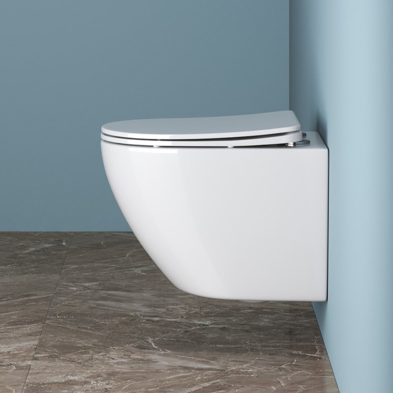 Комплект Унитаз подвесной BelBagno Uno + Инсталляция VitrA V-Fix Core 732-5800-01PV + Кнопка Root Square 740-2395 никель