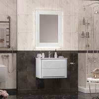 Тумба с раковиной Opadiris Луиджи 70 белая матовая