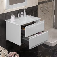Тумба с раковиной Opadiris Луиджи 70 белая матовая