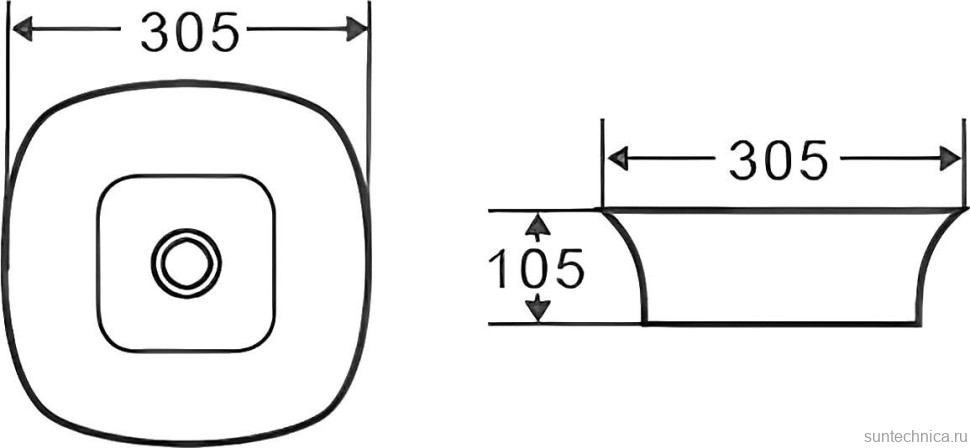 Накладная раковина D&K Berlin 31