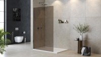 Душевая перегородка Cezares Liberta L-1-TB-120-BR-Cr профиль хром, стекло бронза