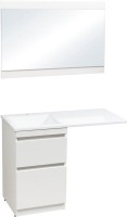Тумба с раковиной Style Line Даллас 120 Люкс Plus напольная, белая, эмаль L