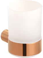 Стакан для ванной Bemeta Glacera 175110010 настенный, медь, стеклянный