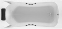 Акриловая ванна Roca BeCool 170x80 см, встраиваемая, белая, с каркасом, с ручками, со сливом-переливом