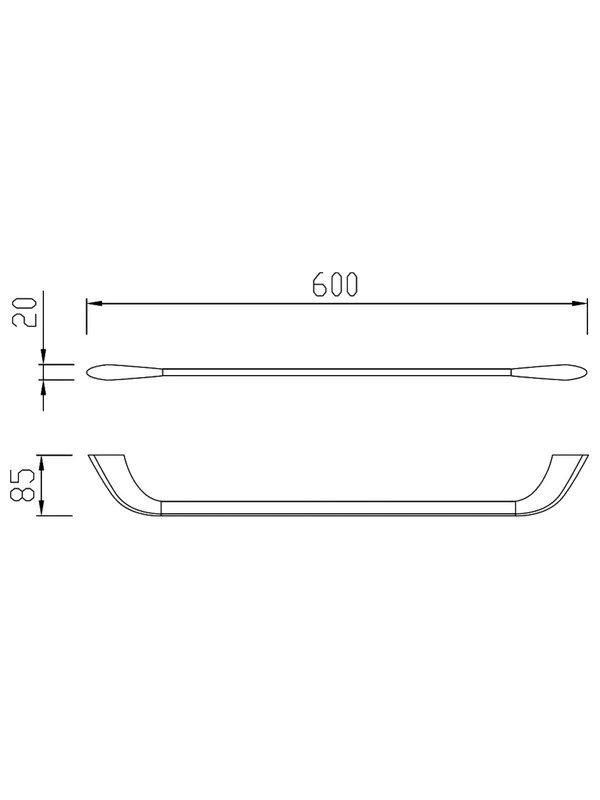 Держатель для полотенец Abber Nord AA1552SP сатин