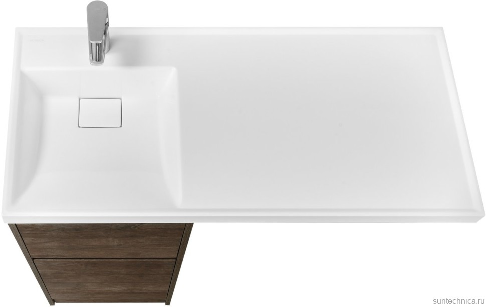 Тумба под раковину без столешницы AQUATON Лондри 40 дуб кантри, фасад дуб кантри