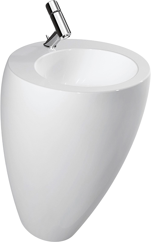 Раковина подвесная Laufen Alessi one 8.1197.1.400.104.1 53 белая, круглая