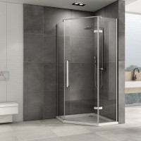 Душевой уголок Abber Ewiges Wasser AG05080 80x80, профиль хром, стекло прозрачное