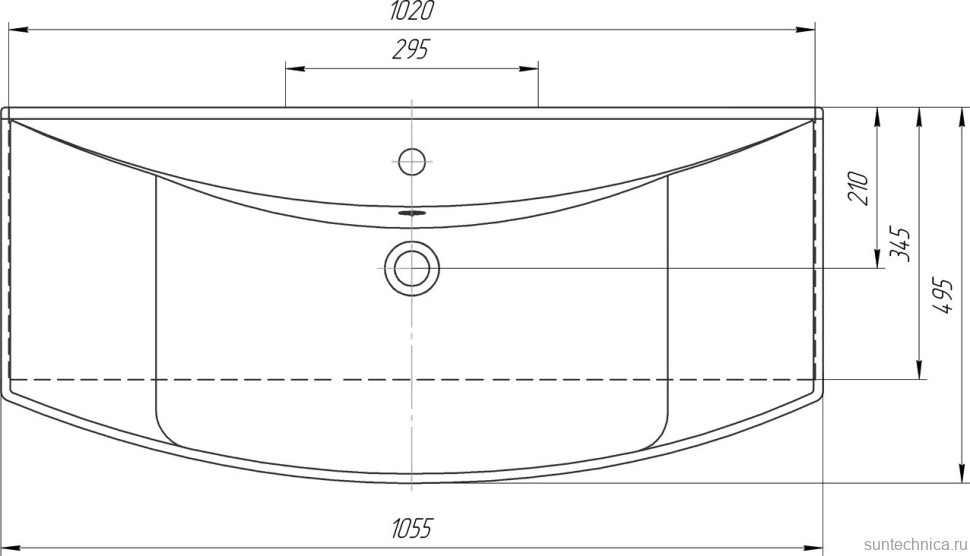 Тумба с раковиной Bellezza Кантри 105