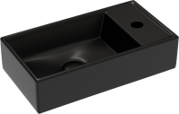 Раковина маленькая в туалет Ceramicanova Element CN6051LMB черный матовый