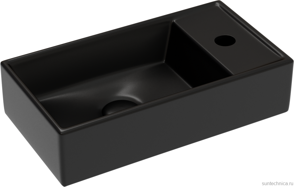 Раковина маленькая в туалет Ceramicanova Element CN6051LMB черный матовый