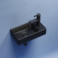 Раковина маленькая в туалет Ceramicanova Element CN6051LMB черный матовый