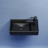 Раковина маленькая в туалет Ceramicanova Element CN6051LMB черный матовый