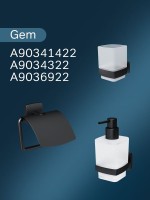 Крючок AM.PM Gem A9035622 матовый черный, на шурупах