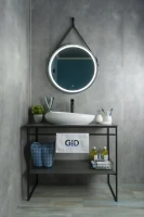 Накладная раковина GID Creativo N9050 59 глянцевая белая, овальная, фаянс