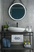 Накладная раковина GID Creativo N9050 59 глянцевая белая, овальная, фаянс