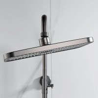 Душевая стойка Shevanik S9636T оружейная сталь