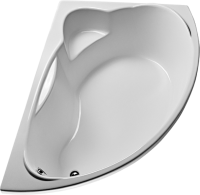 Акриловая ванна EUROLUX Sparta 160x95 см, угловая, правая, пристенная, белая, асимметричная, с каркасом, 160х100, R, с каркасом