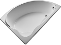 Акриловая ванна EUROLUX Sparta 160x95 см, угловая, правая, пристенная, белая, асимметричная, с каркасом, 160х100, R, с каркасом