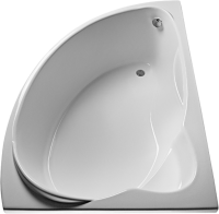 Акриловая ванна EUROLUX Sparta 160x95 см, угловая, правая, пристенная, белая, асимметричная, с каркасом, 160х100, R, с каркасом