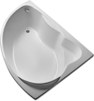 Акриловая ванна EUROLUX Sparta 160x95 см, угловая, правая, пристенная, белая, асимметричная, с каркасом, 160х100, R, с каркасом