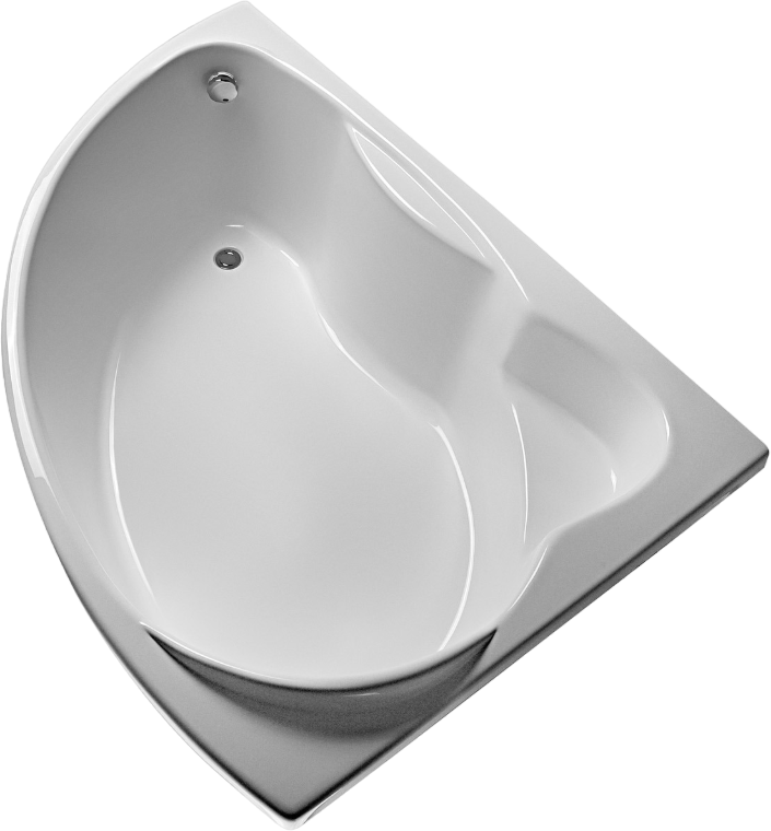 Акриловая ванна EUROLUX Sparta 160x95 см, угловая, правая, пристенная, белая, асимметричная, с каркасом, 160х100, R, с каркасом