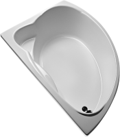 Акриловая ванна EUROLUX Sparta 160x95 см, угловая, правая, пристенная, белая, асимметричная, с каркасом, 160х100, R, с каркасом