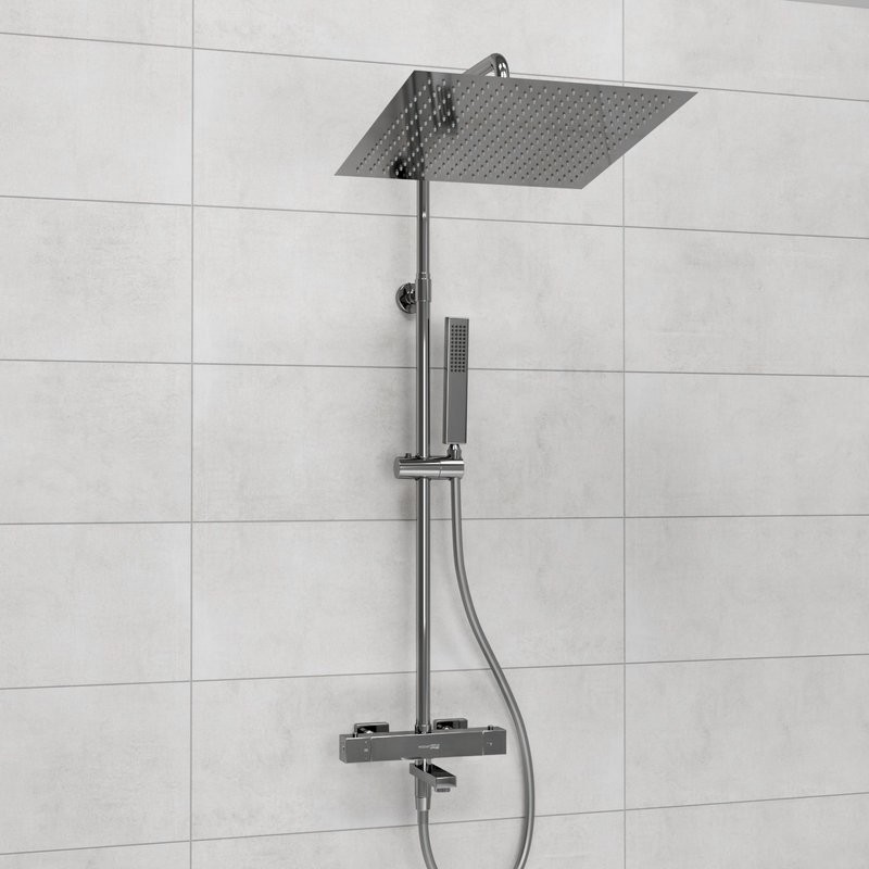 Душевая стойка Wasserkraft Aller A199.119.103.087.CH Thermo с термостатом, хром