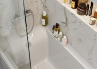 Акриловая ванна Vagnerplast Veronela 150x70 см, пристенная, ультрабелая, с каркасом