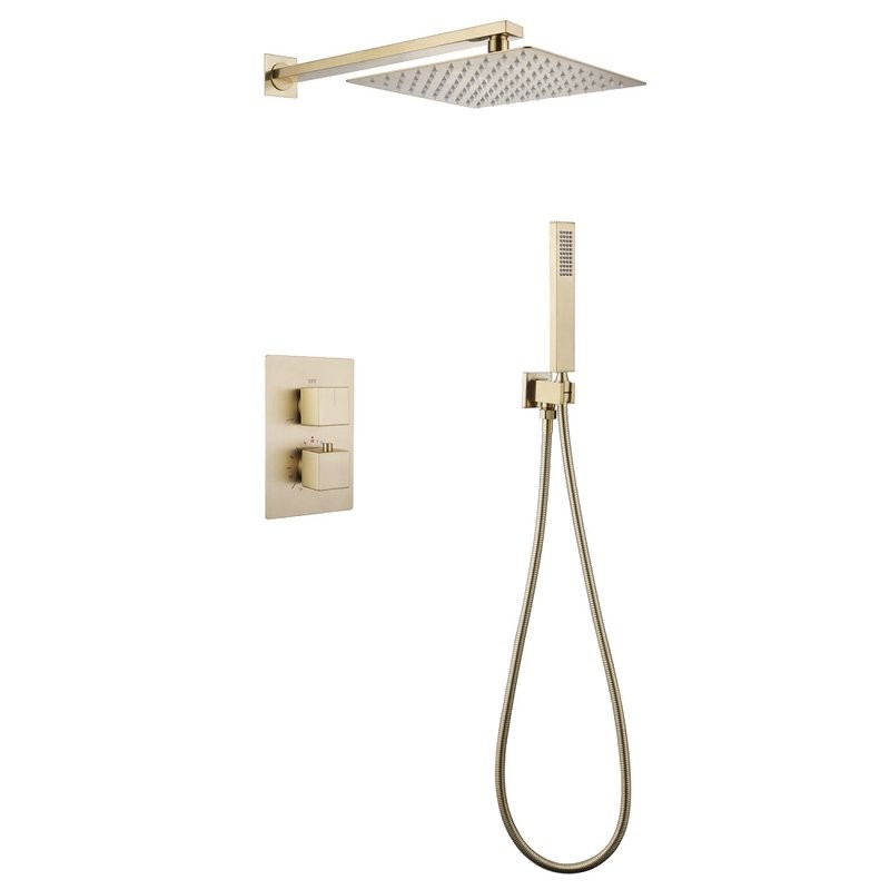 Душевой комплект Abber Daheim AF8251G С ВНУТРЕННЕЙ ЧАСТЬЮ, матовое золото