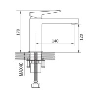 Смеситель для раковины Shevanik S8901-1 хром Смеситель для раковины Shevanik S8901-1 хром