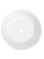 Накладная раковина Cezares 36 глянцевая белая, круглая, фаянс
