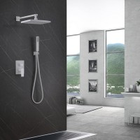 Душевой комплект Abber Weiss Insel AF8018FW С ВНУТРЕННЕЙ ЧАСТЬЮ, матовый белый