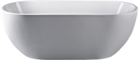 Акриловая ванна Art&Max AM-218-1500-750 150x75 см, отдельностоящая, белая, овальная, с каркасом, со сливом-переливом