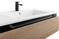Тумба с раковиной Cezares Slider 100 подвесная, 1 ящик, дуб тангент