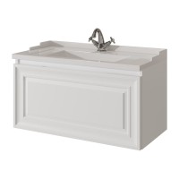 Тумба с раковиной Caprigo Ponza 80 подвесная, белая