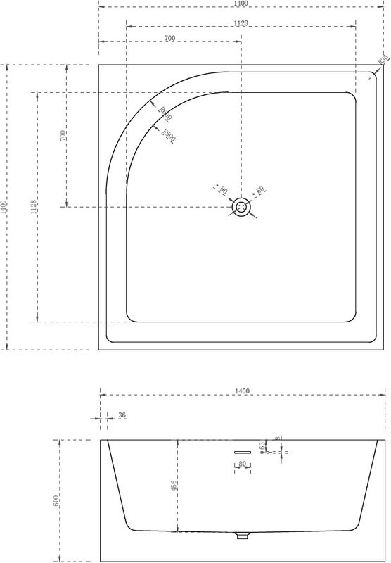 Акриловая ванна Abber AB9337 140x140 см, отдельностоящая, белая, с каркасом, для двоих, со сливом-переливом