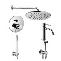 Комплект для ванной Paffoni Light KITZLIG015CR071 С ВНУТРЕННЕЙ ЧАСТЬЮ, хром