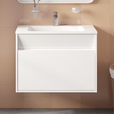 Тумба с раковиной IDDIS Esper 80 подвесная, белая