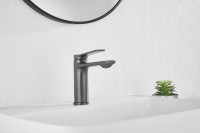 Смеситель для раковины BELZ B507 B10572-3 оружейная сталь Смеситель для раковины BELZ B507 B10572-3 оружейная сталь