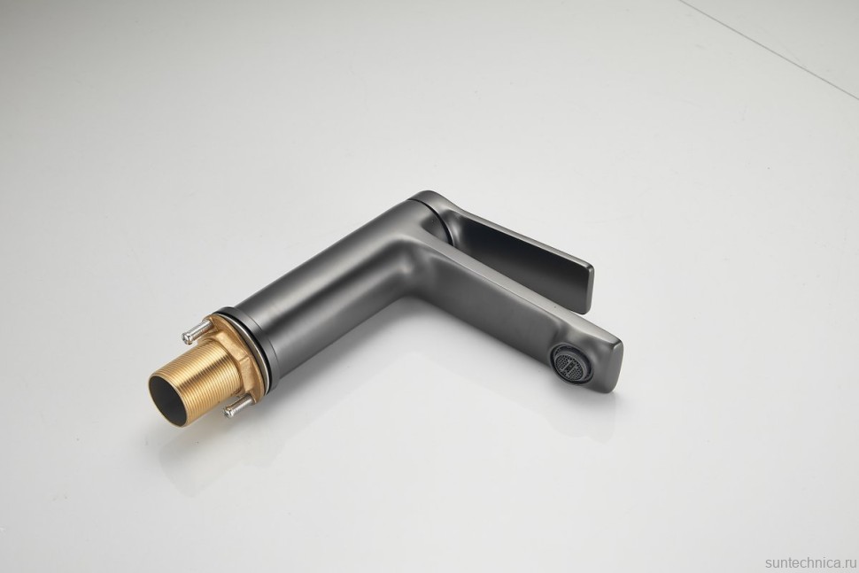 Смеситель для раковины BELZ B507 B10572-3 оружейная сталь