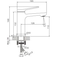 Смеситель для раковины BELZ B507 B10572-3 оружейная сталь Смеситель для раковины BELZ B507 B10572-3 оружейная сталь
