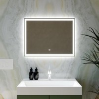 Зеркало Mixline Норма -Лайт 80 с подсветкой, алюминиевый профиль