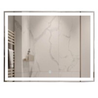 Зеркало Mixline Норма -Лайт 80 с подсветкой, алюминиевый профиль