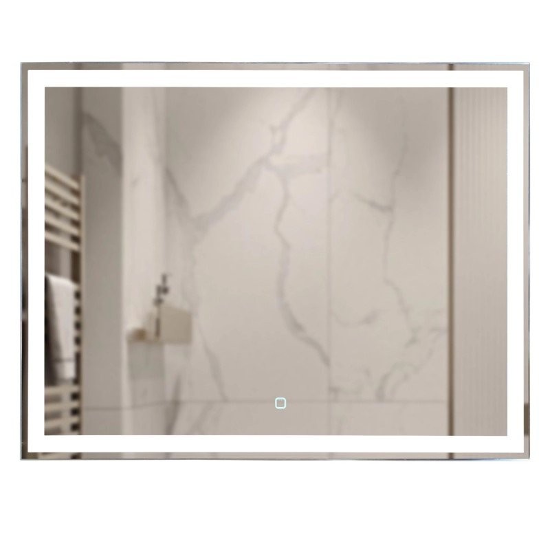 Зеркало Mixline Норма -Лайт 80 с подсветкой, алюминиевый профиль