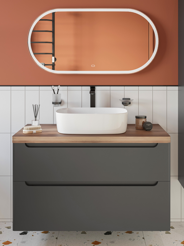 Накладная раковина STWORKI Берген S21410WH 50 глянцевая белая, прямоугольная