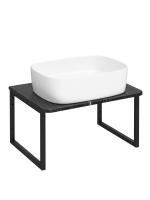 Накладная раковина STWORKI Берген S21410WH 50 глянцевая белая, прямоугольная