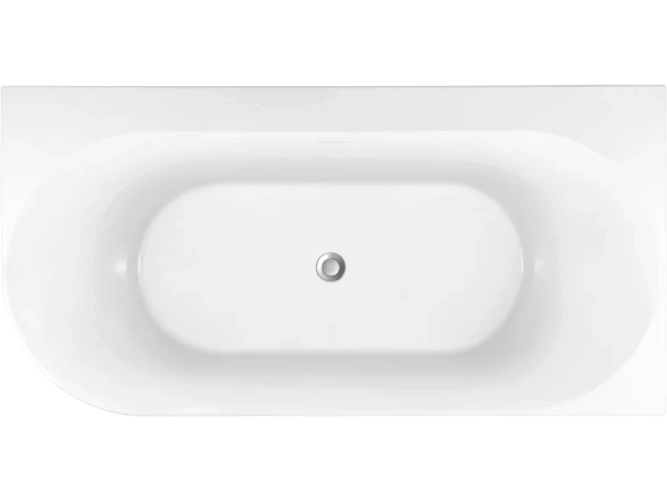 Акриловая ванна Allen Brau Priority 4 R 170x80 см, угловая, правая, пристенная, белая матовая, асимметричная, на ножках, с экраном, со сливом-переливом